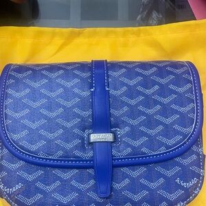 Goyard Blue and White Crossbody Bag